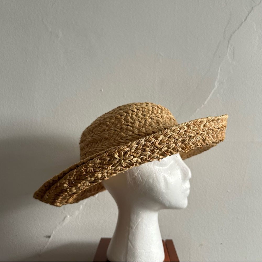 Helen Kaminski Raffia Straw Sun Hat Rolled Brim Summer Beach